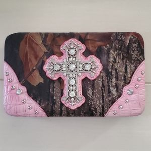 Camo & Pink Cross Wallet
